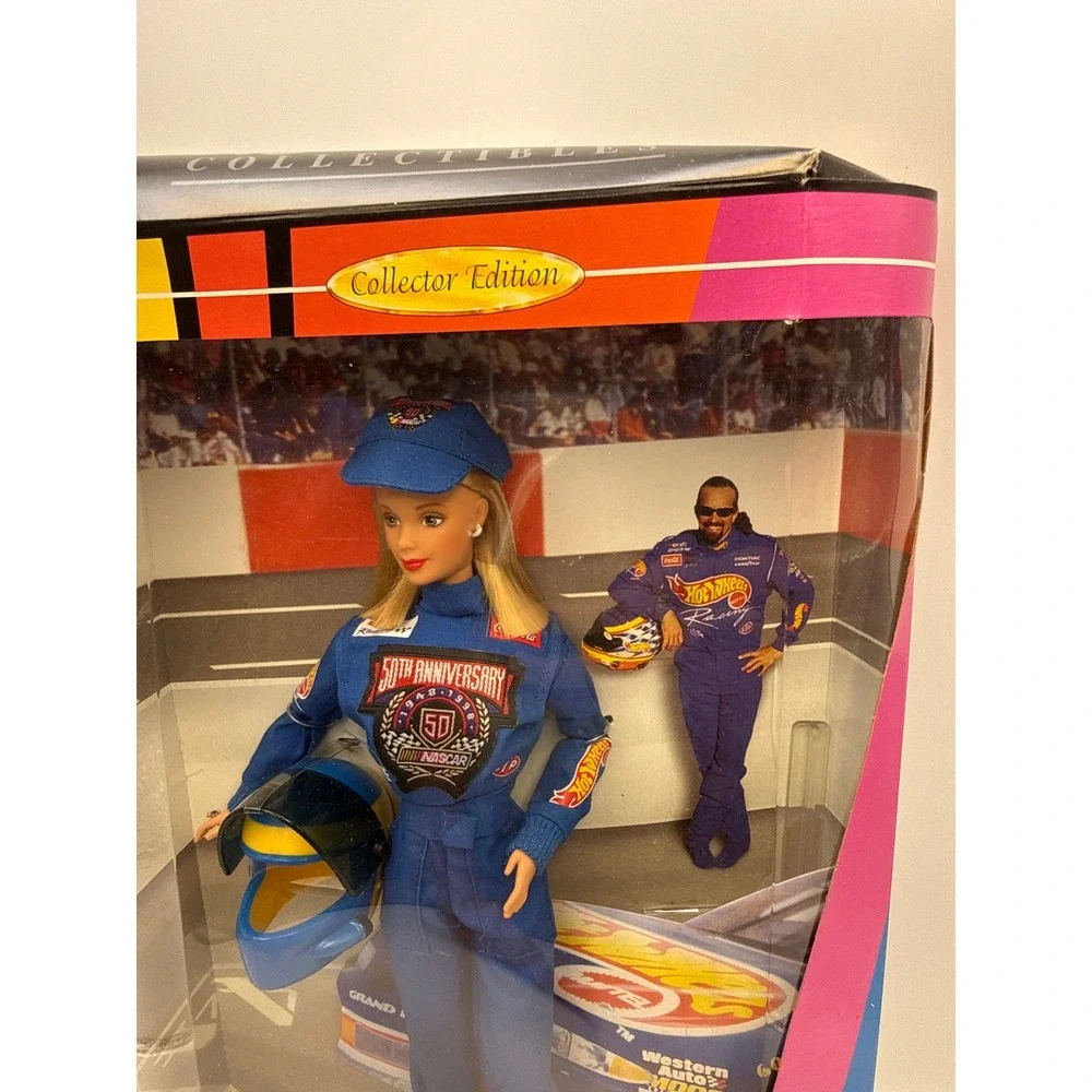 1998 NASCAR 50th Anniversary Barbie Doll Collector Edition 20442 New In Box